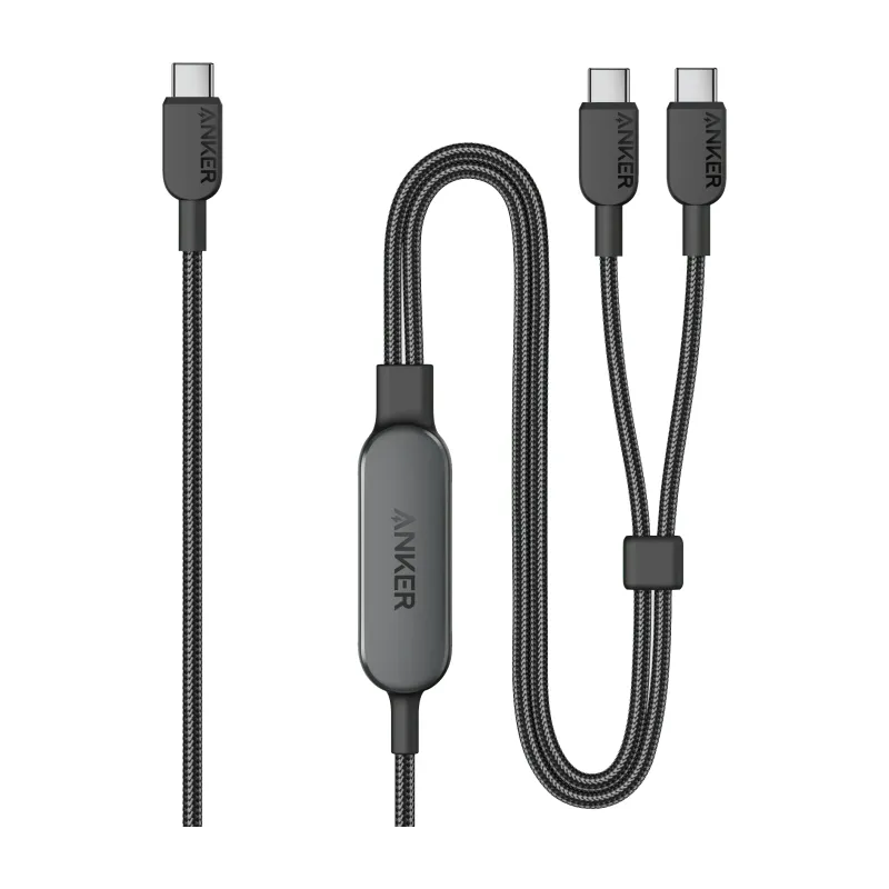 Anker 140W 2-in-1 USB-C to USB-C Cable, 1.2m (A8895)