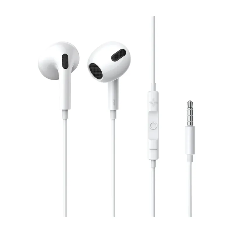 Baseus Encok H17 3.5mm Lateral In-Ear Wired Earphones (White)