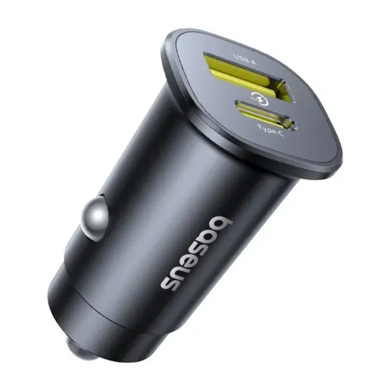 Baseus GoTrip Car Charger 30W (USB-C + USB-A)