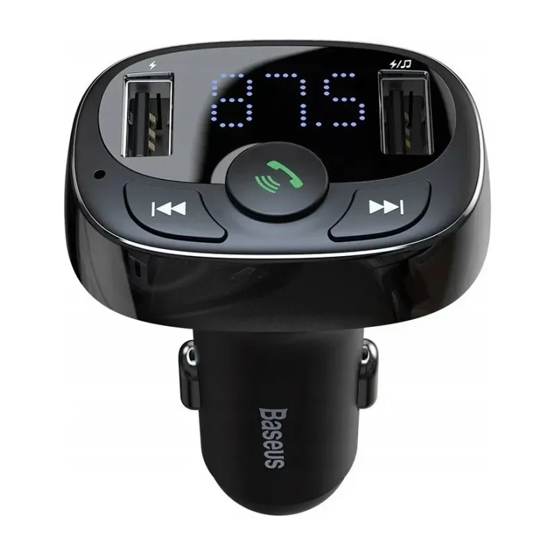 Baseus T-Shaped S-09A Car Bluetooth MP3 Player / FM Transmitter (Overseas, Black)