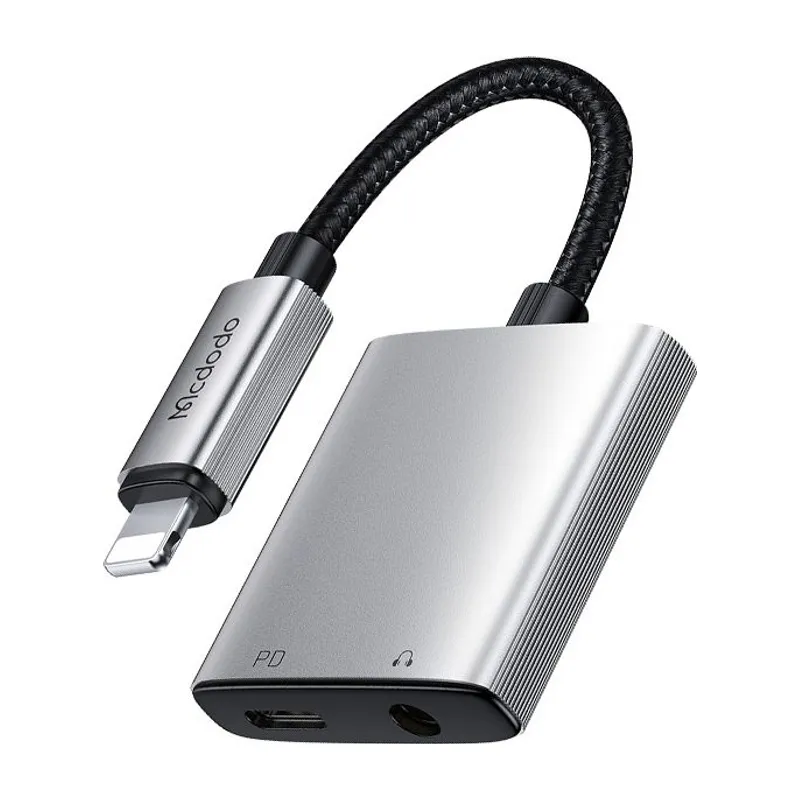 Mcdodo 2-in-1 Lightning to Lightning + 3.5mm Audio Adapter (CA-554)
