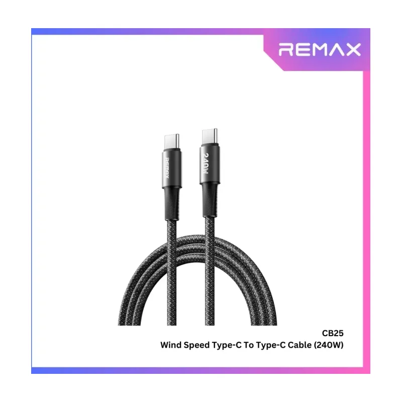 Remax CB25 Wind Speed 240W USB-C to USB-C Cable 1.2m