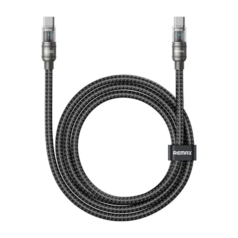 Remax CB29 100W Zinc Alloy Braided USB-C to USB-C Cable 1.2m