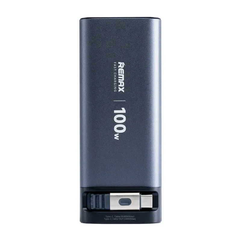 Remax FC-22 20000mAh 100W Power Bank with Retractable USB-C Cable
