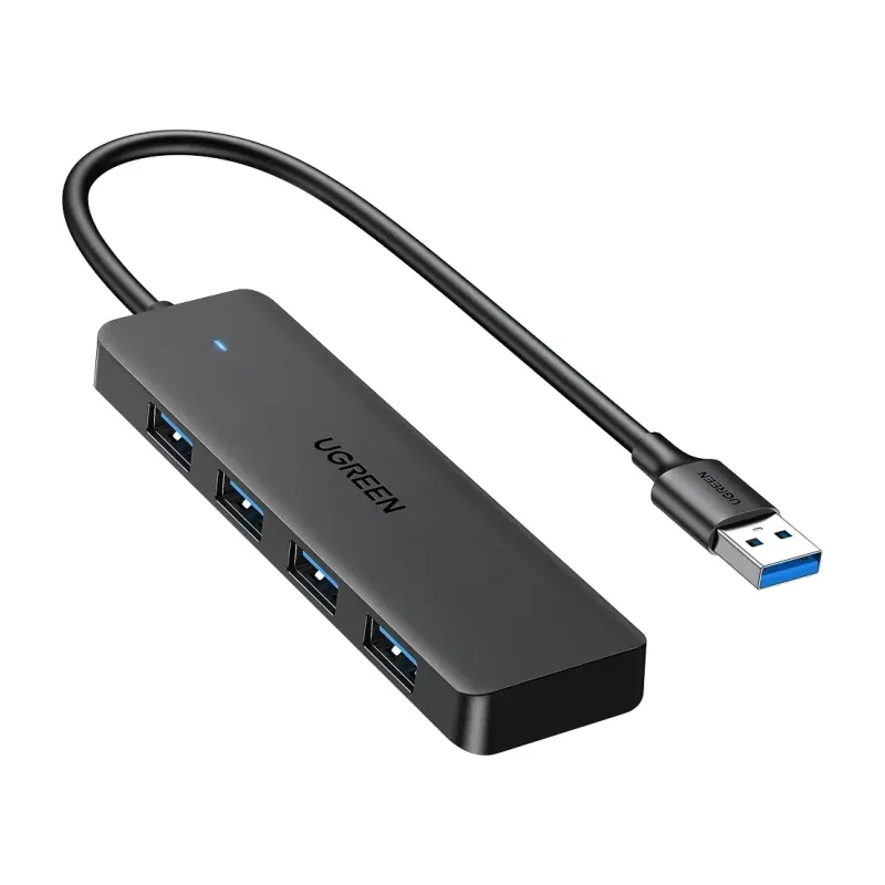 UGREEN 4-Port USB 3.0 Hub, Ultra-Slim USB-A Splitter (25851)
